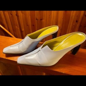 Baby Blue mules....Good condition